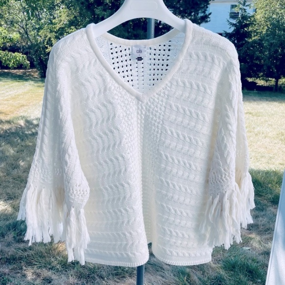 Cabi Fringe Sweater